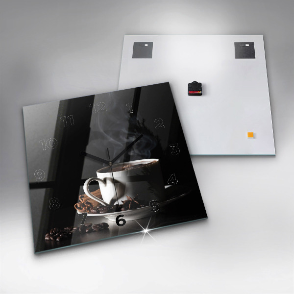 Reloj cuadrado Taza de café