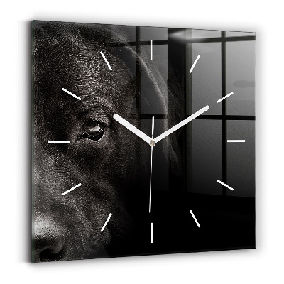 Reloj de pared cuadrado Perro y gato escocés