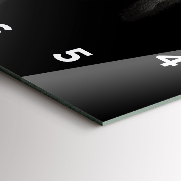 Reloj de pared cuadrado Perro y gato escocés