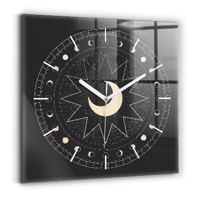 Reloj cuadrado Fases de la luna