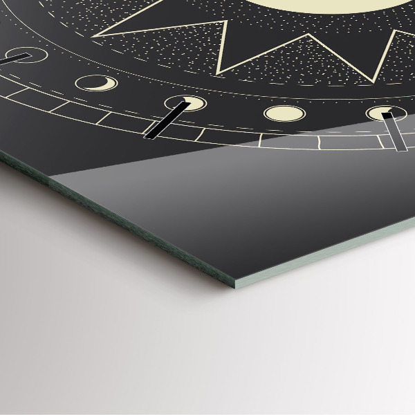 Reloj cuadrado Fases de la luna