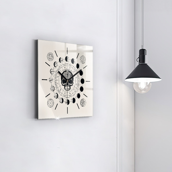 Reloj de pared cuadrado Fases de la luna