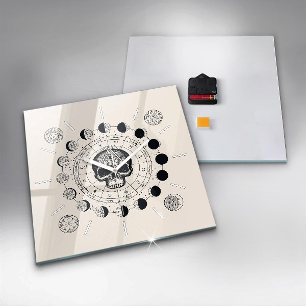 Reloj de pared cuadrado Fases de la luna