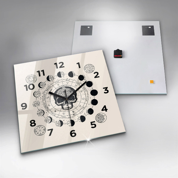 Reloj de pared cuadrado Fases de la luna