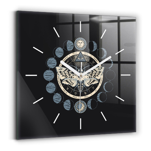 Reloj cuadrado Fases de la luna