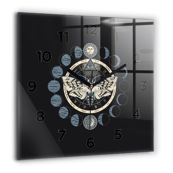 Reloj cuadrado Fases de la luna
