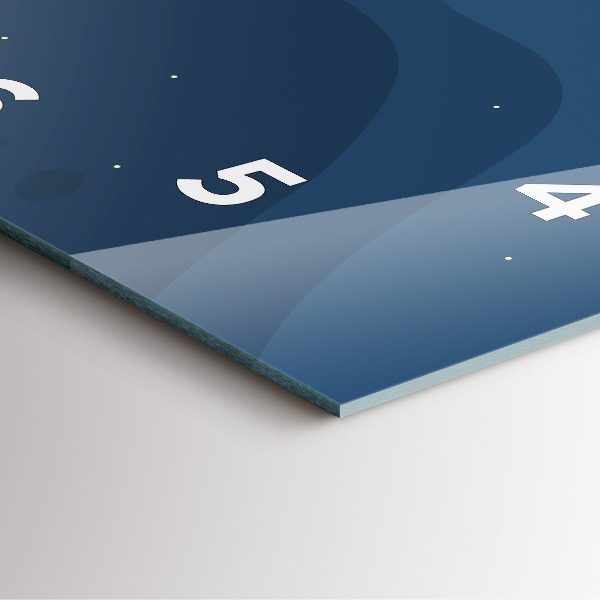 Reloj cuadrado Olas azules