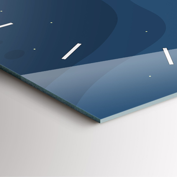 Reloj cuadrado Olas azules