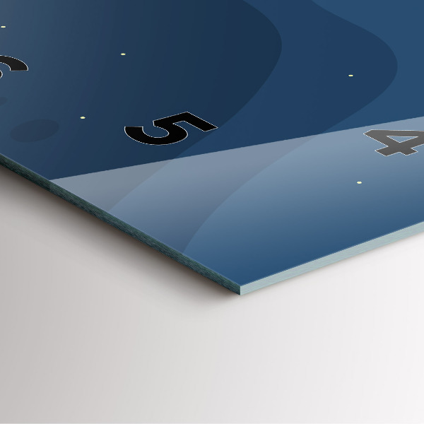 Reloj cuadrado Olas azules