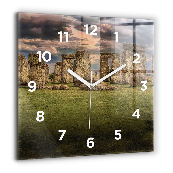 Reloj cuadrado Stonehenge Nimbostratus