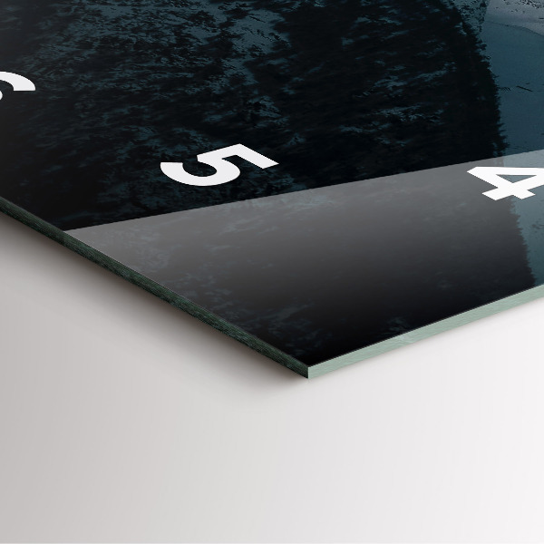 Reloj de pared cuadrado Puesta de sol en las montañas