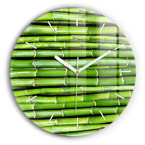 Reloj de pared redondo Bambú asiático