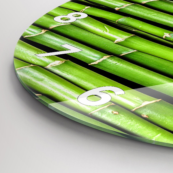 Reloj de pared redondo Bambú asiático