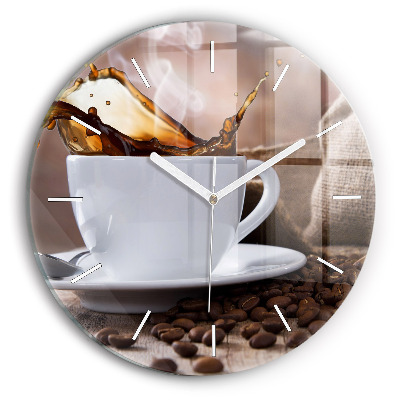 Reloj redondo pared Taza de café