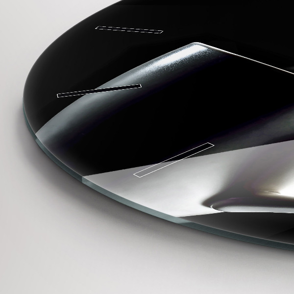 Reloj de cristal redondo Taza de café