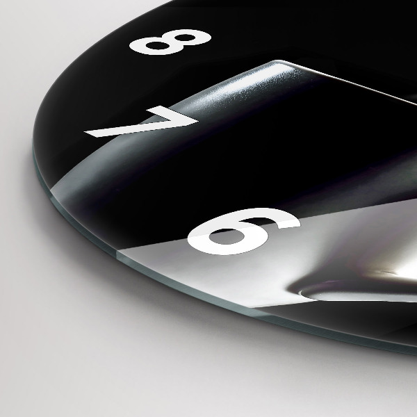 Reloj de cristal redondo Taza de café