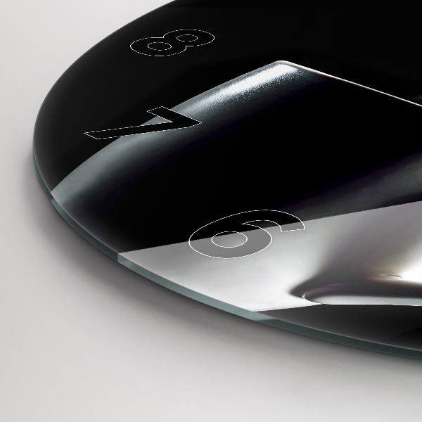 Reloj de cristal redondo Taza de café