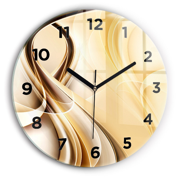 Reloj redondo pared Olas abstractas