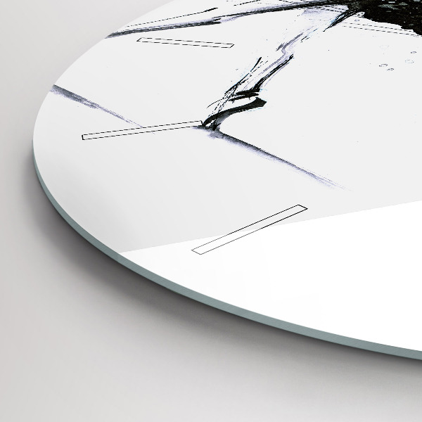 Reloj de cristal redondo Mujer bailando ballet