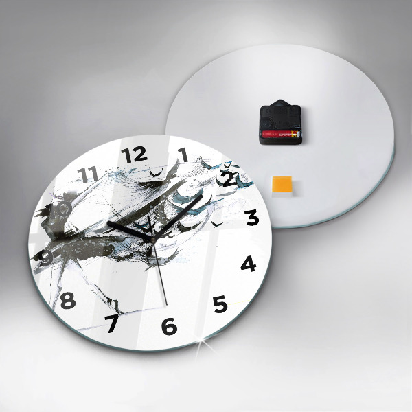 Reloj de cristal redondo Mujer bailando ballet