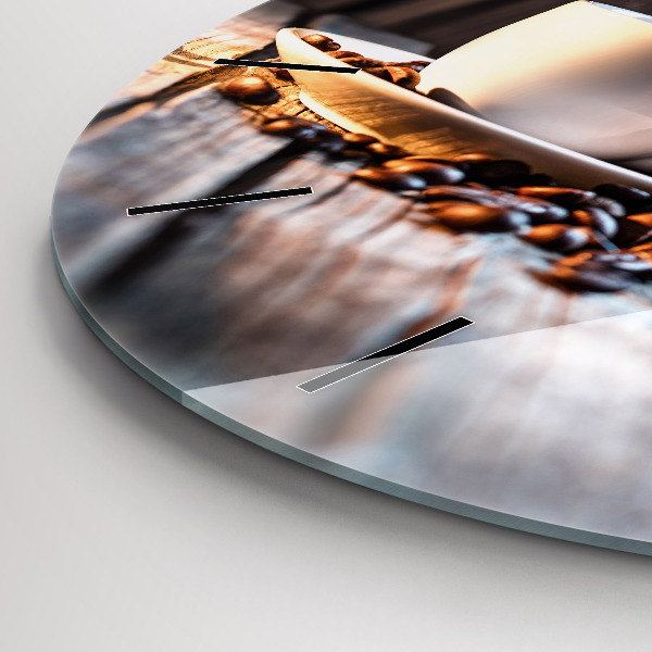 Reloj de pared redondo Taza de café