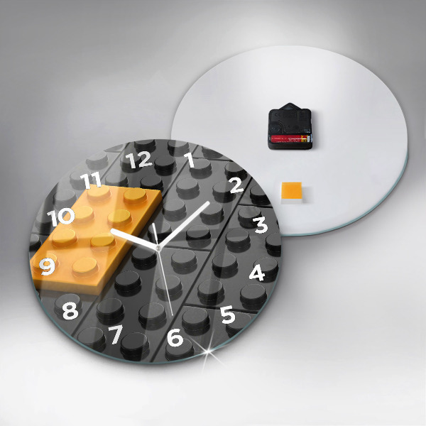 Reloj redondo pared Bloques de juguete