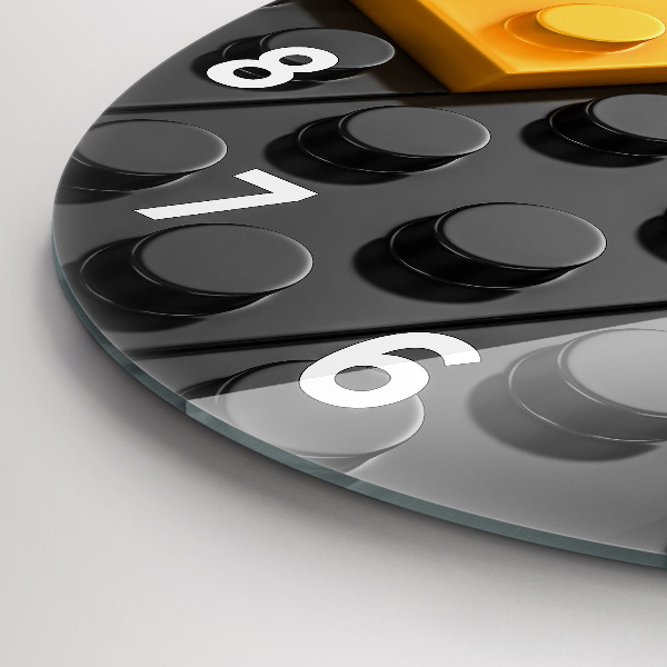 Reloj redondo pared Bloques de juguete