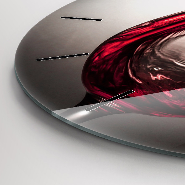 Reloj de pared redondo Copa de vino