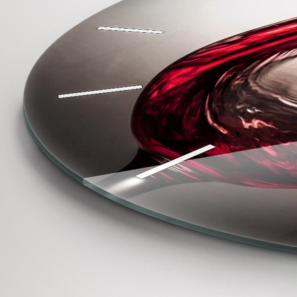 Reloj de pared redondo Copa de vino