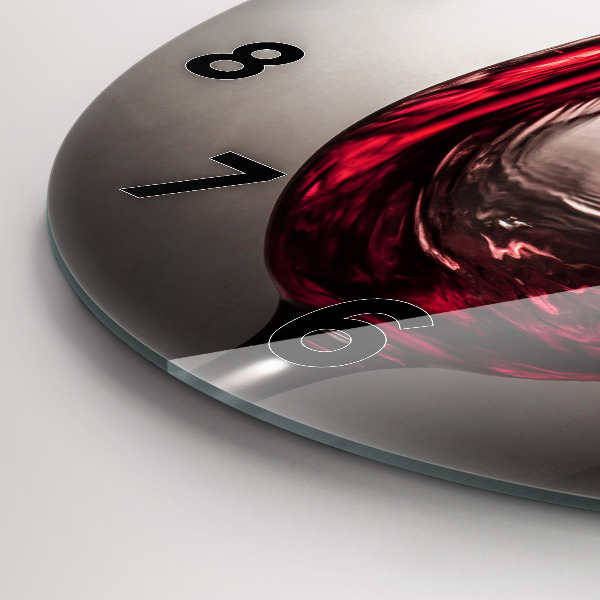 Reloj de pared redondo Copa de vino