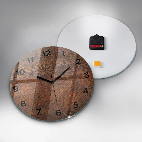 Reloj redondo pared Madera vieja