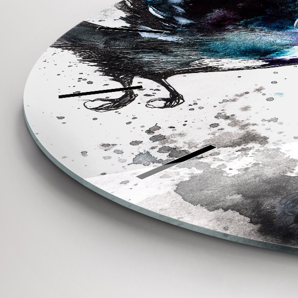 Reloj de pared redondo Pájaros pintados