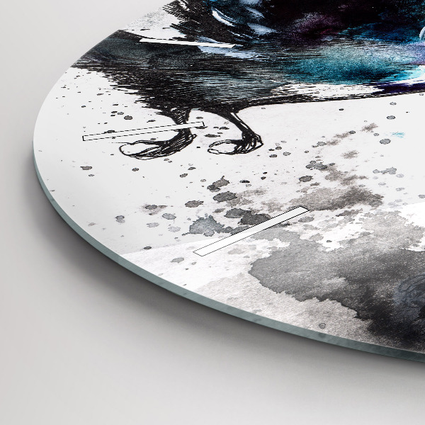 Reloj de pared redondo Pájaros pintados