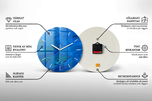 Reloj redondo pared Barcos de papel