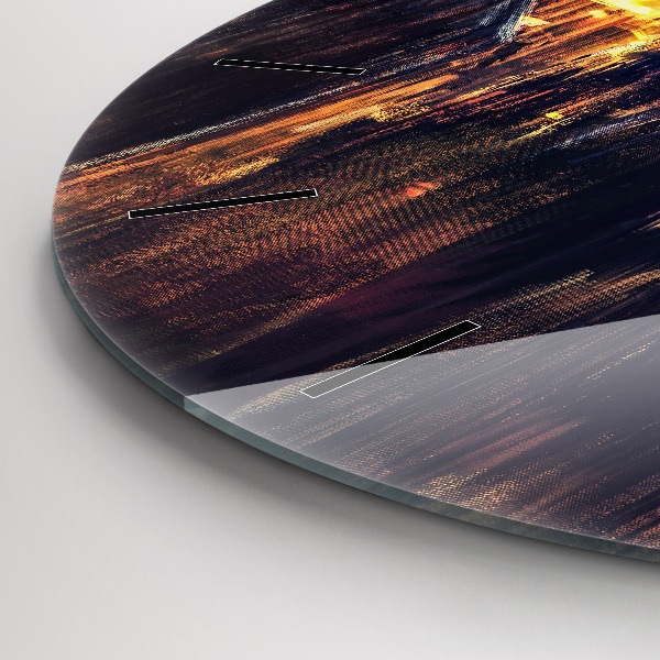 Reloj de cristal redondo Impresionismo en el arte Mercado