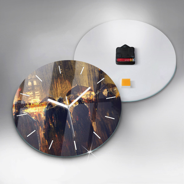 Reloj de cristal redondo Impresionismo en el arte Mercado