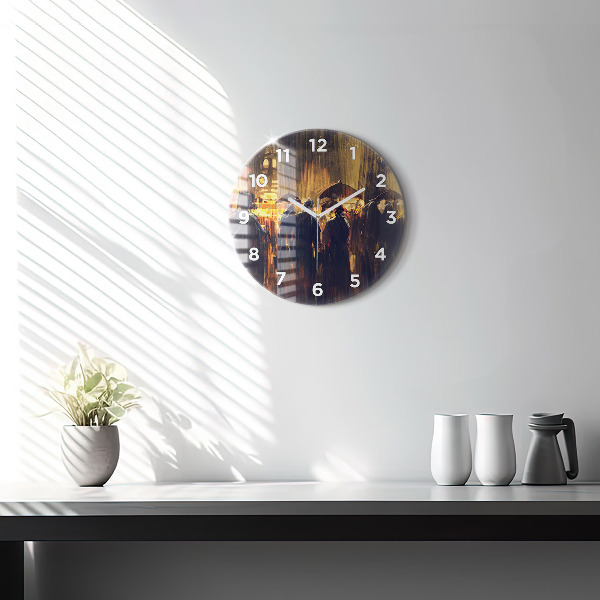 Reloj de cristal redondo Impresionismo en el arte Mercado