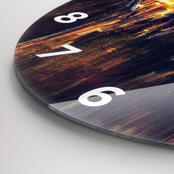 Reloj de cristal redondo Impresionismo en el arte Mercado