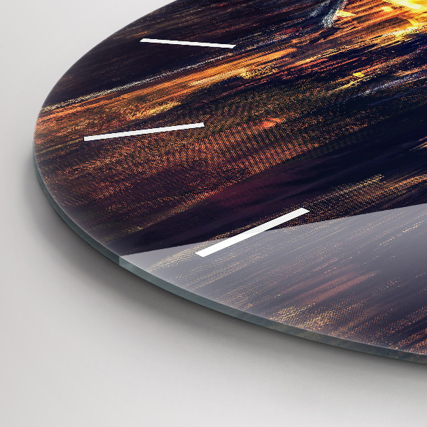 Reloj de cristal redondo Impresionismo en el arte Mercado