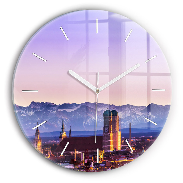 Reloj redondo pared Alpes Alemanes Munich