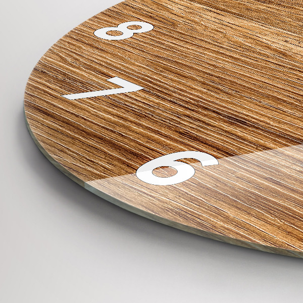 Reloj redondo pared Madera clara