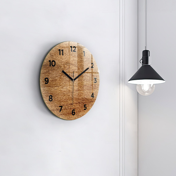 Reloj redondo pared Madera clara