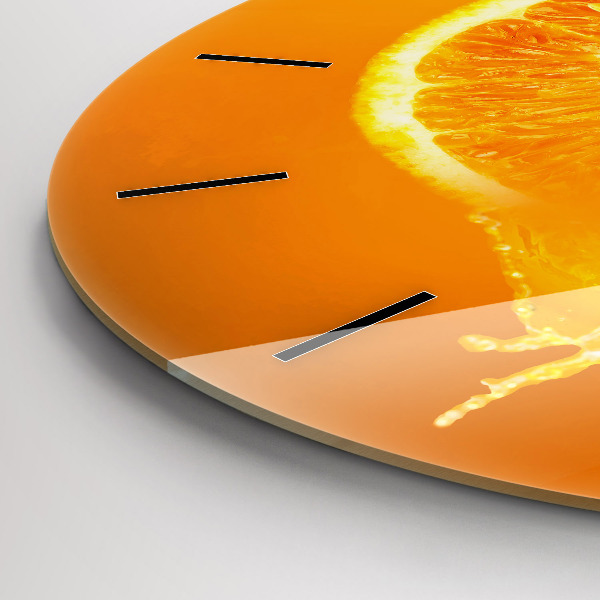 Reloj redondo pared Naranja