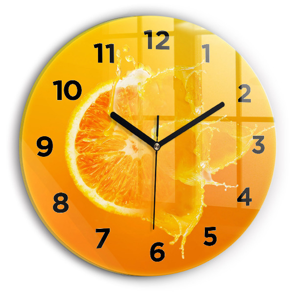 Reloj redondo pared Naranja
