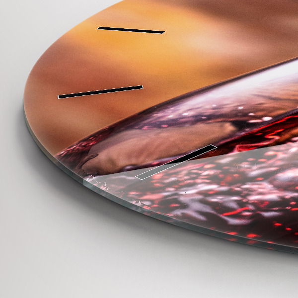 Reloj de cristal redondo Copa de vino