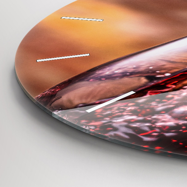 Reloj de cristal redondo Copa de vino