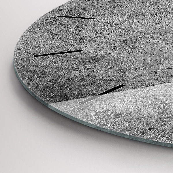 Reloj de cristal redondo Muro industrial