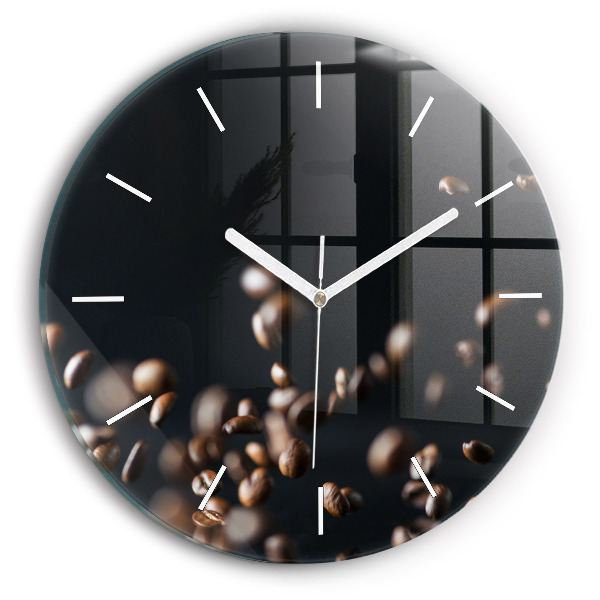 Reloj de pared redondo Granos de café