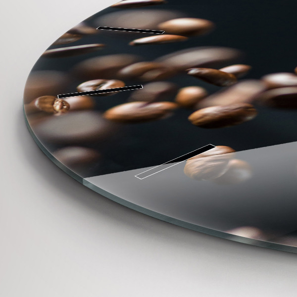 Reloj de pared redondo Granos de café