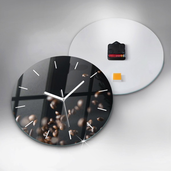 Reloj de pared redondo Granos de café